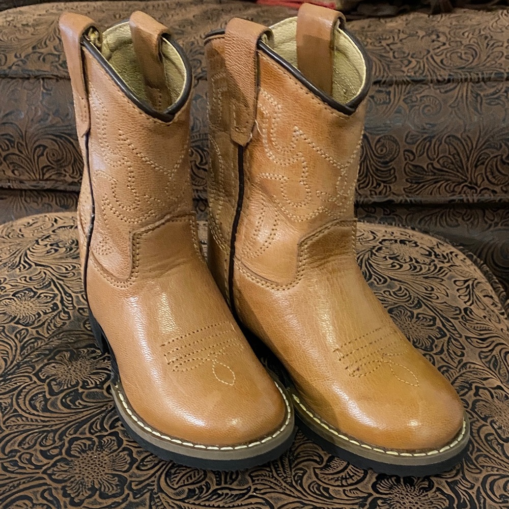 *NEW* Children's Tan Western Boots, Never Worn